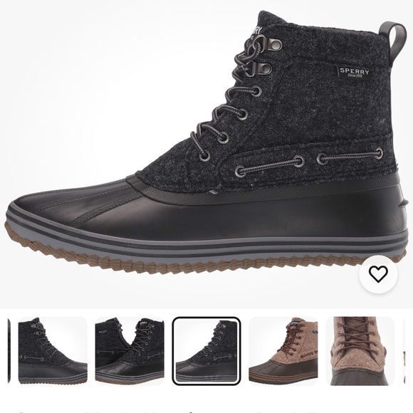 Sperry Men’s huntington wool water resistant duck rain boot size 10 - Picture 1 of 6